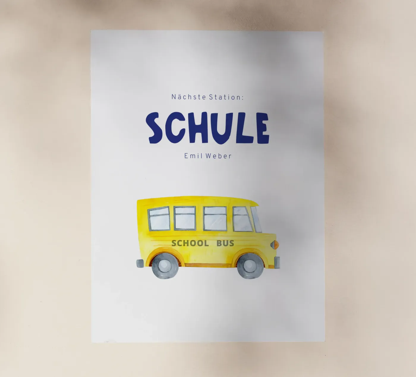 School bus film rétro-éclairé de Kartenliebe