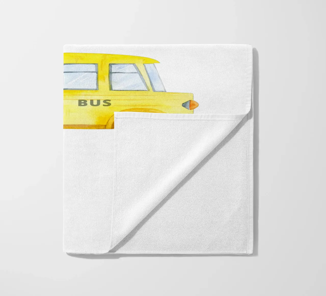 Schoolbus strandhanddoek van Kartenliebe