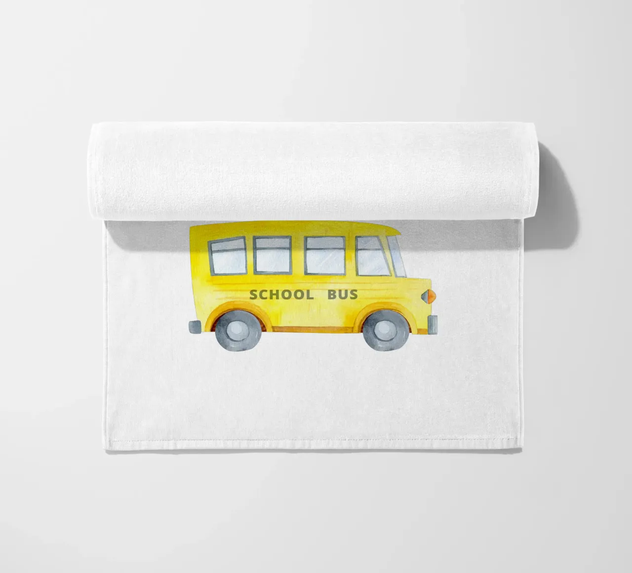 Schoolbus strandhanddoek van Kartenliebe