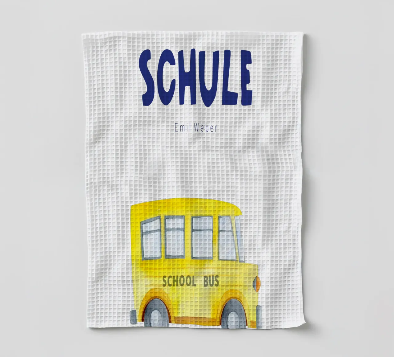 Scuolabus canovaccio da cucina da Kartenliebe