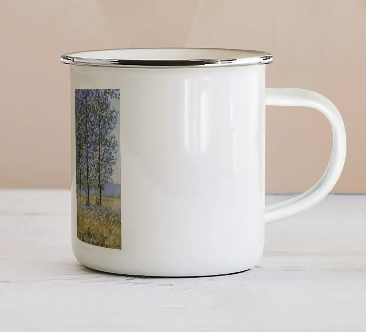 scenario naturale rurale tazza in smalto da SMG Store