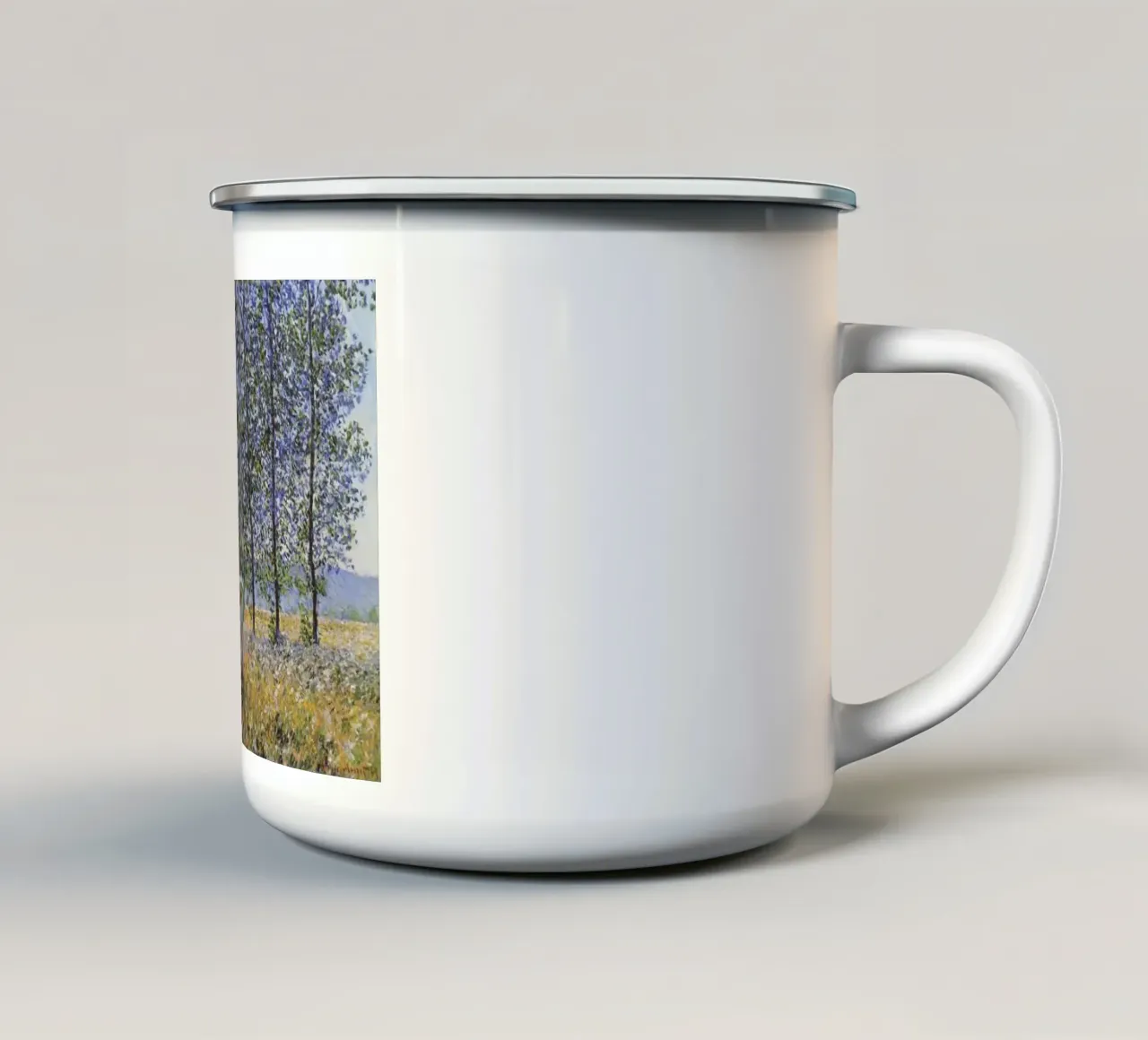scenario naturale rurale tazza in smalto da SMG Store