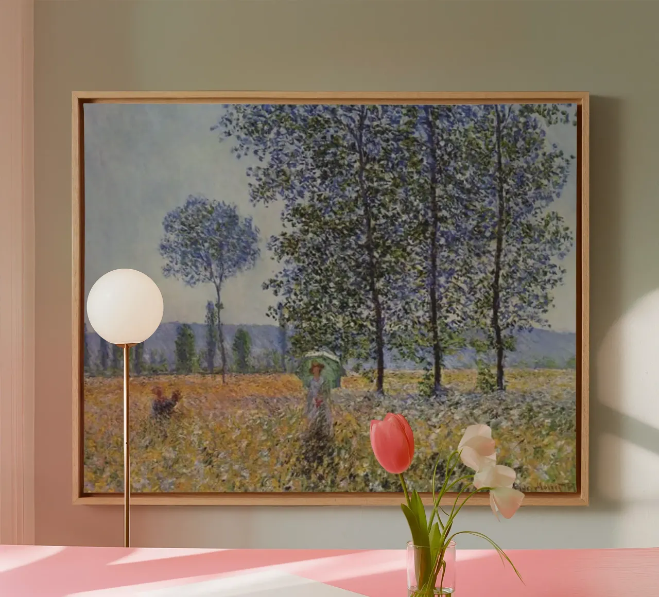 landelijk natuurlandschap canvas met Baklijst van SMG Store