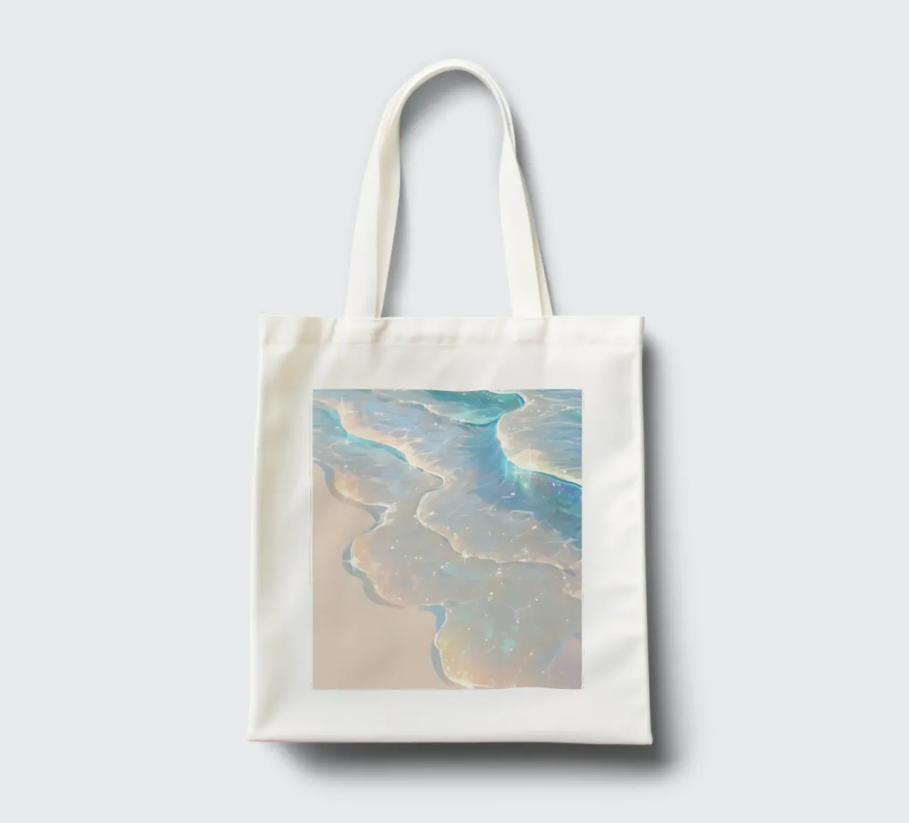 Spiaggia Glimeer borsa in juta da luxi&lace