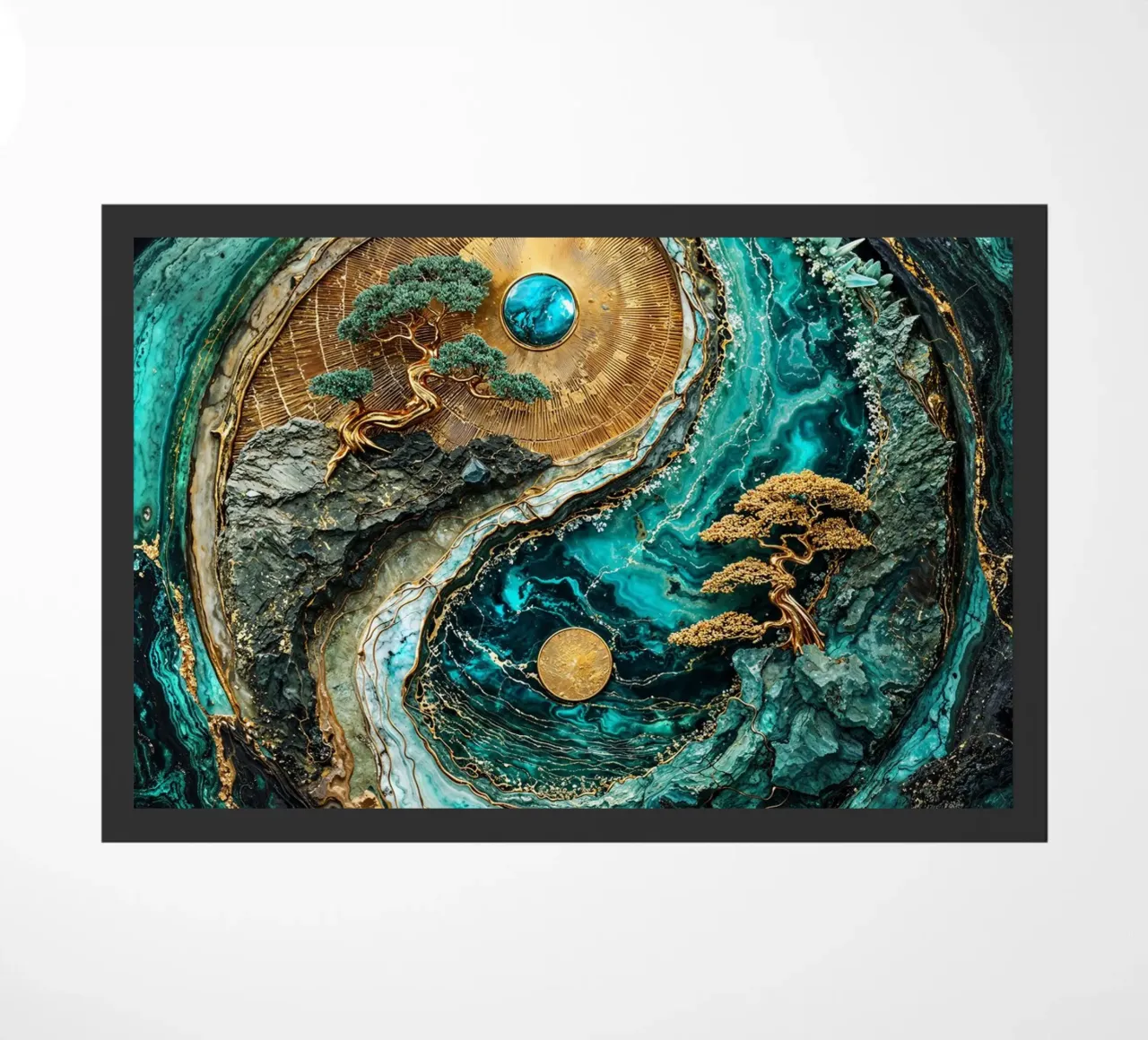 Yin Yang Harmony Kintsugi Art zerbino da Pixaverse