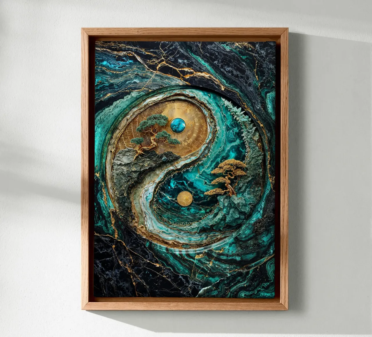Yin Yang Harmony Kintsugi Art tela da Pixaverse