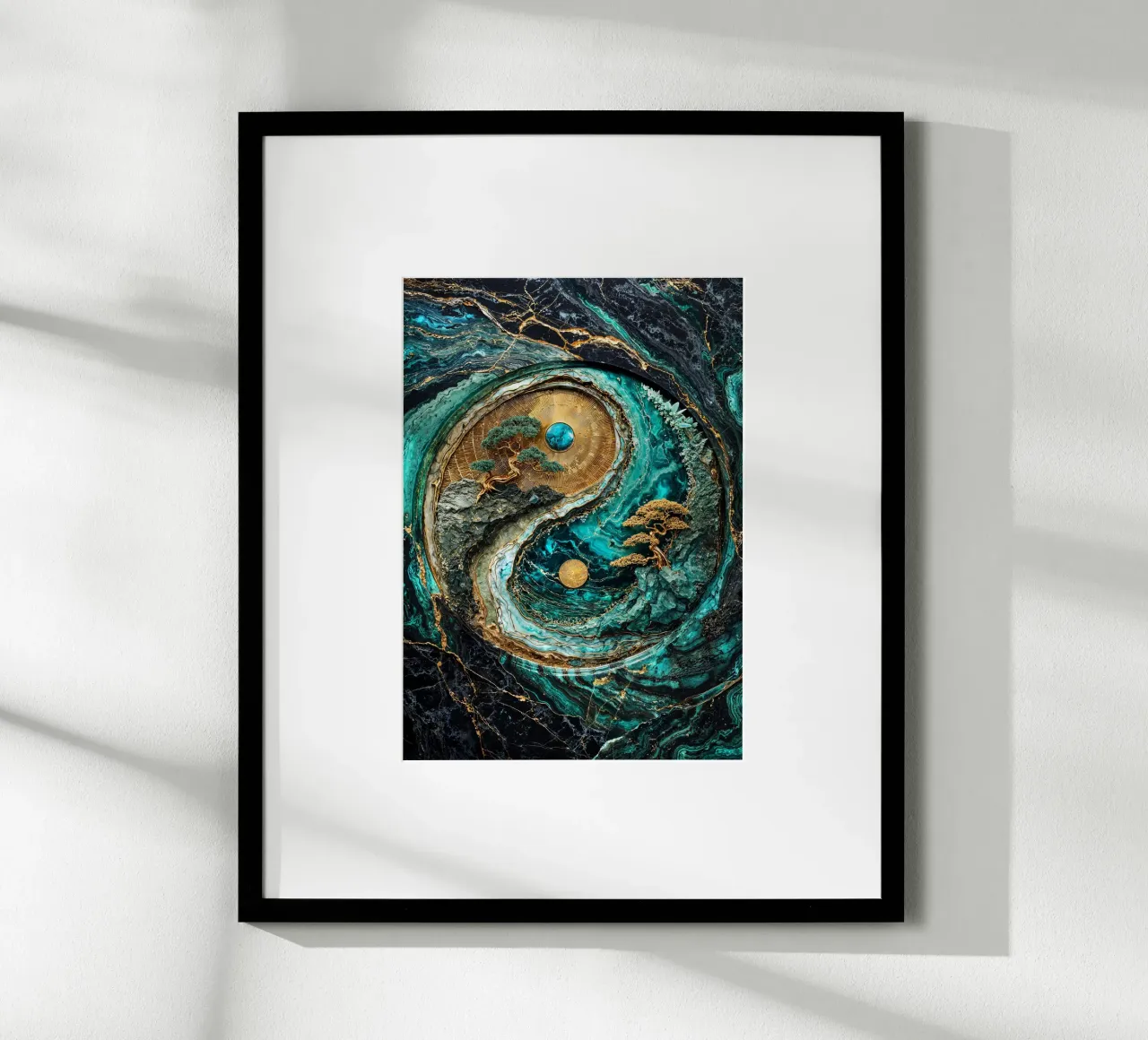 Yin Yang Harmony Kintsugi Art carta hahnemühle da Pixaverse
