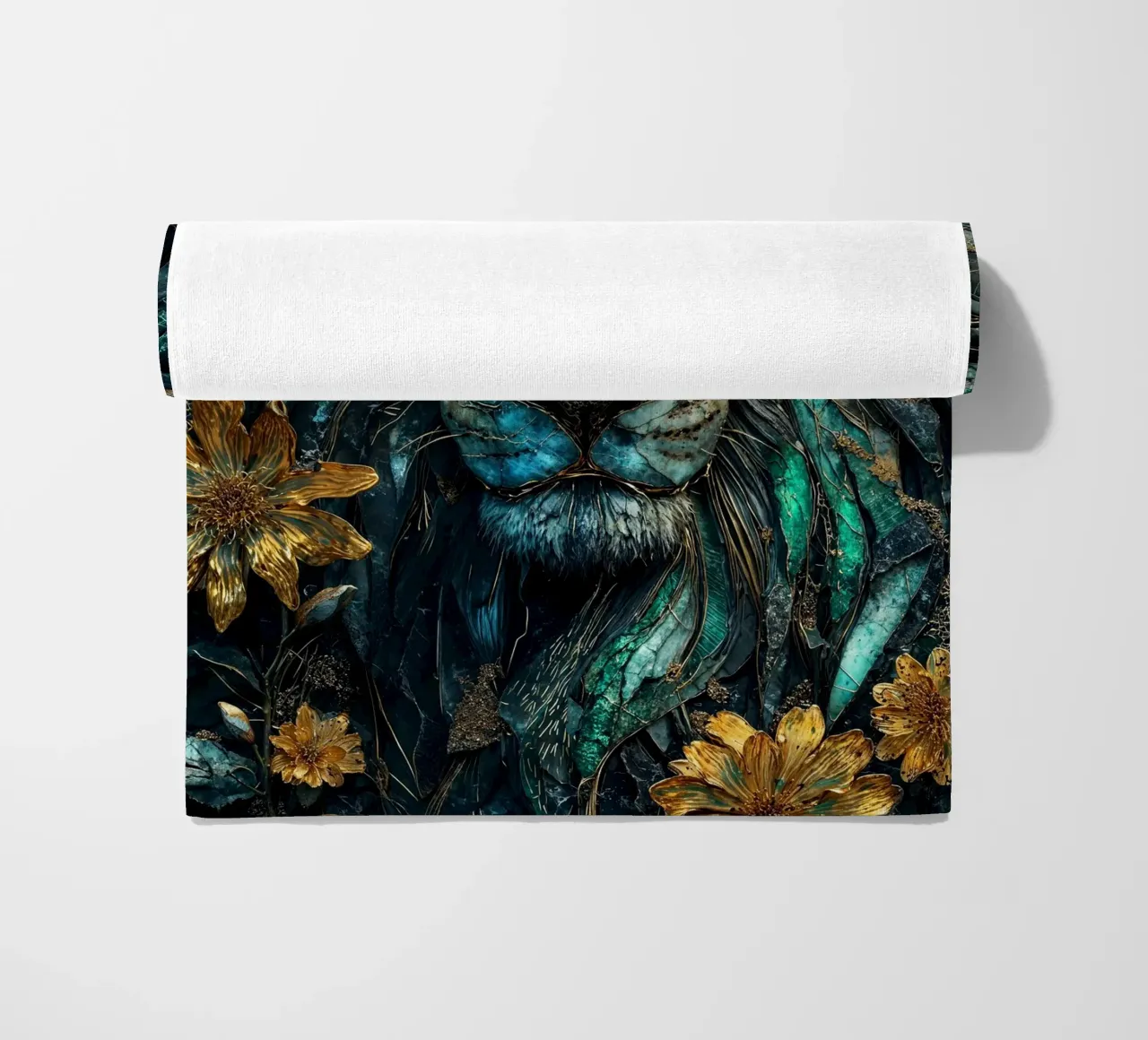Majestic Lion Kintsugi Art telo mare da Pixaverse