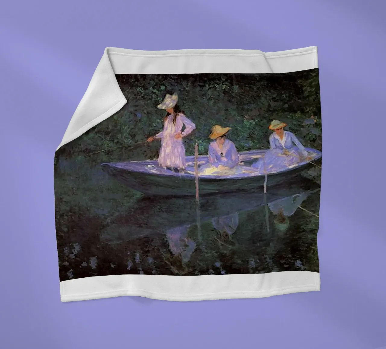 donne albero che pescano su una barca coperta in pile da SMG Store