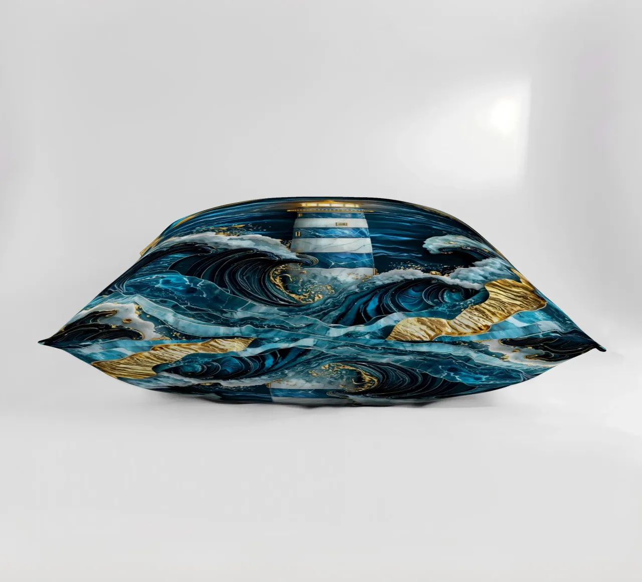 Beacon in the Storm Kintsugi Art cuscino da Pixaverse