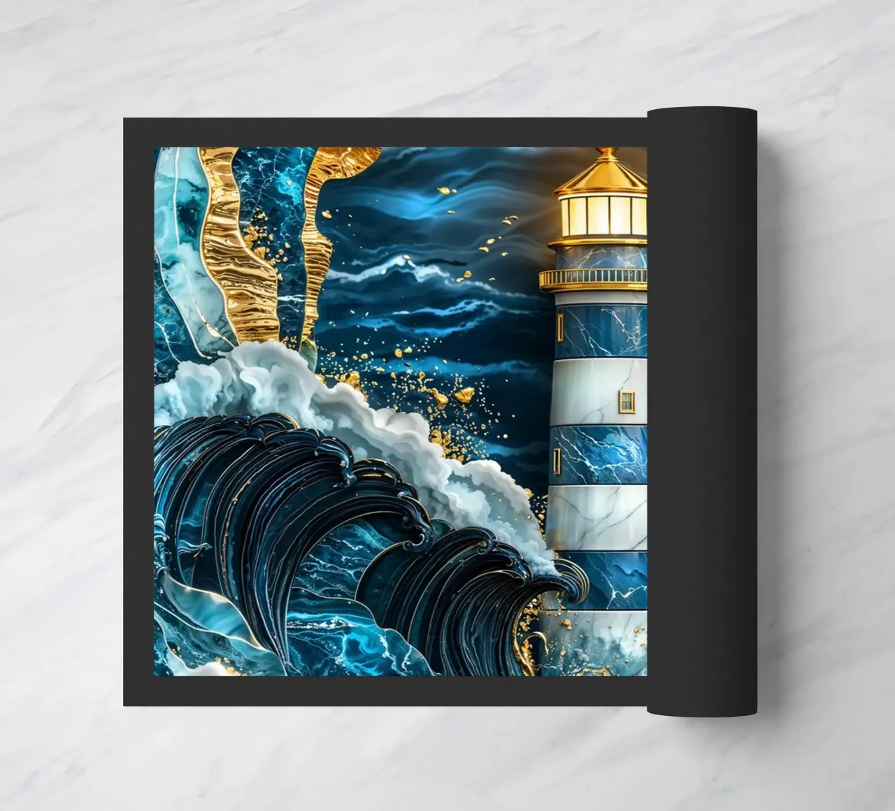 Beacon in the Storm Kintsugi Art zerbino da Pixaverse
