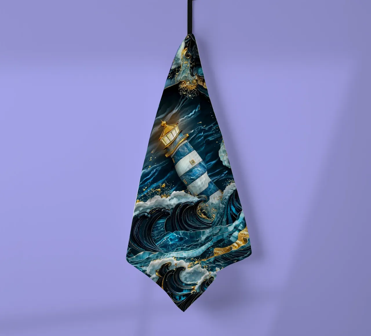 Beacon in the Storm Kintsugi Art canovaccio da cucina da Pixaverse