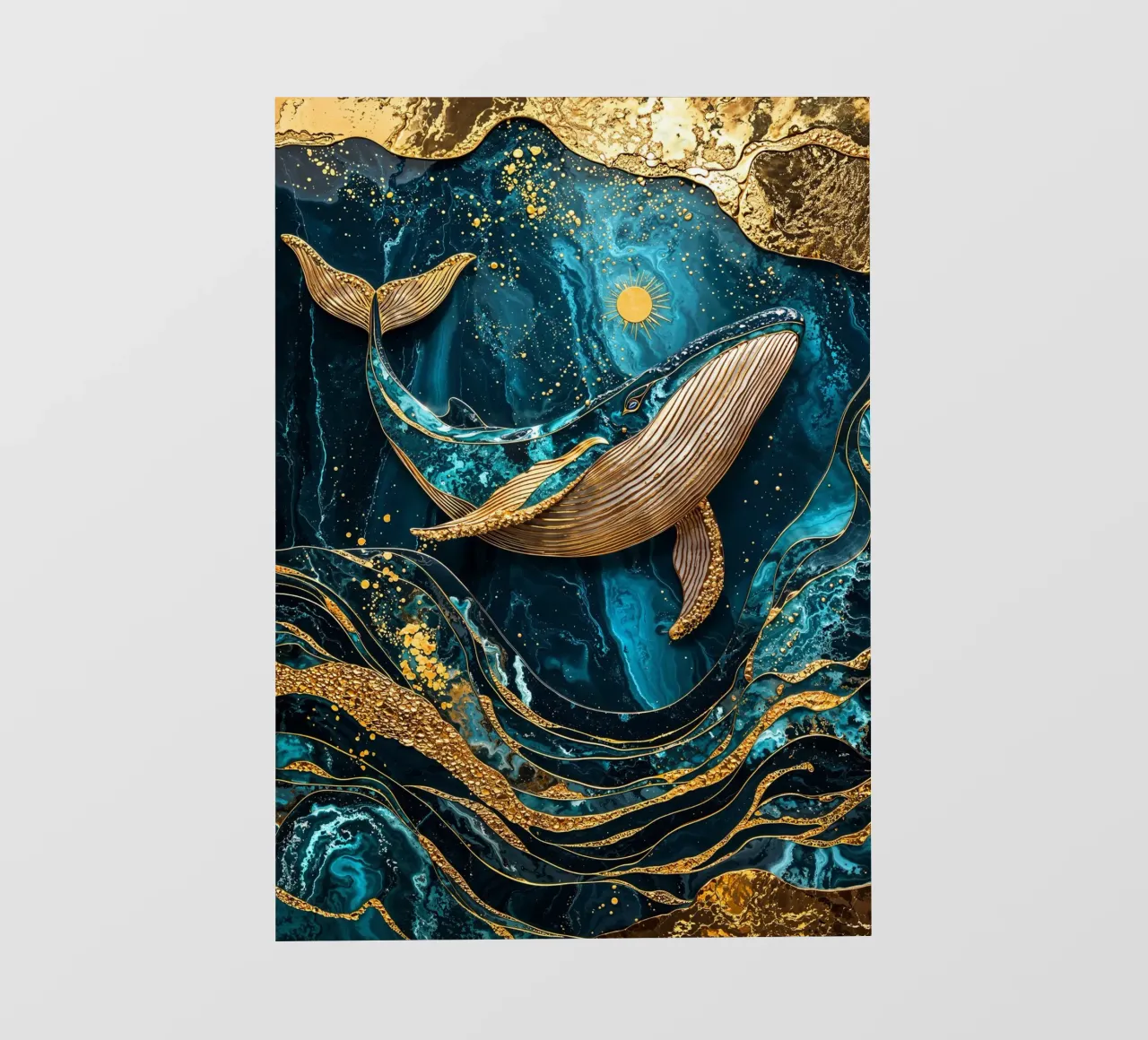Celestial Sea Kintsugi Art telo in pvc da Pixaverse