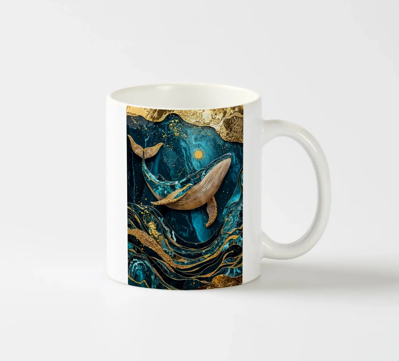 Celestial Sea Kintsugi Art tazza in ceramica da Pixaverse