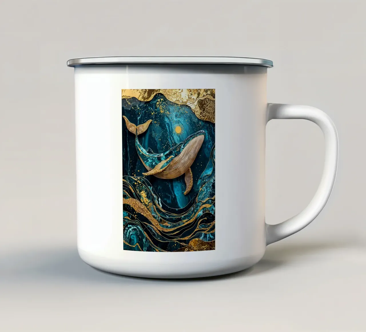 Celestial Sea Kintsugi Art tazza in smalto da Pixaverse