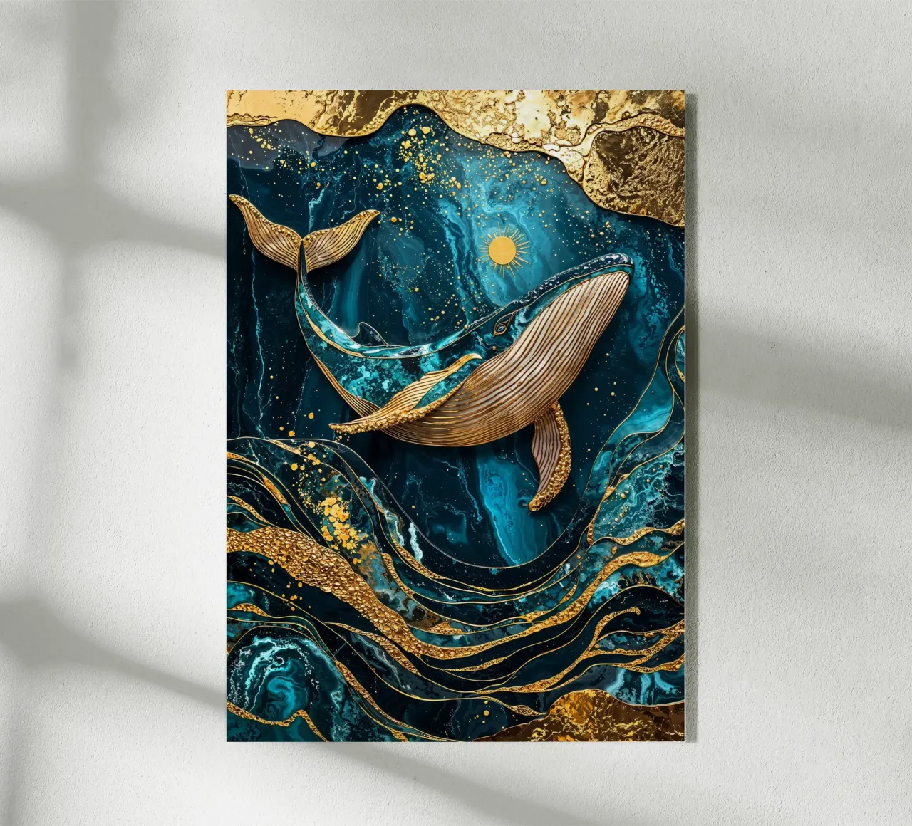 Celestial Sea Kintsugi Art plexiglass da Pixaverse