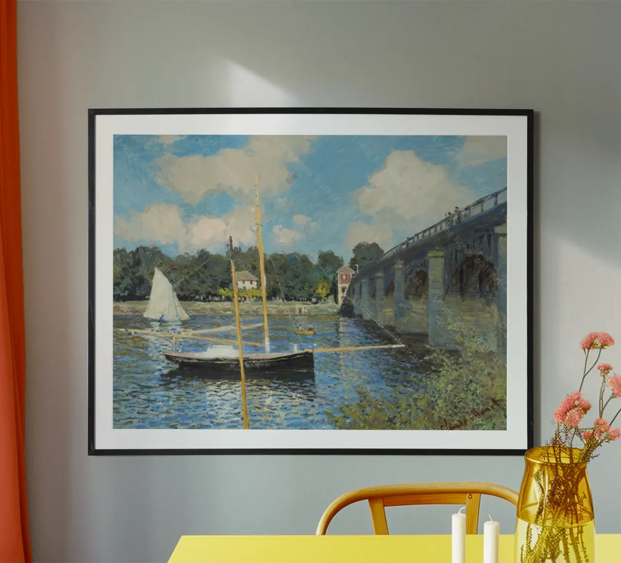 Brücke und Boot darunter Hahnemühle von SMG Store