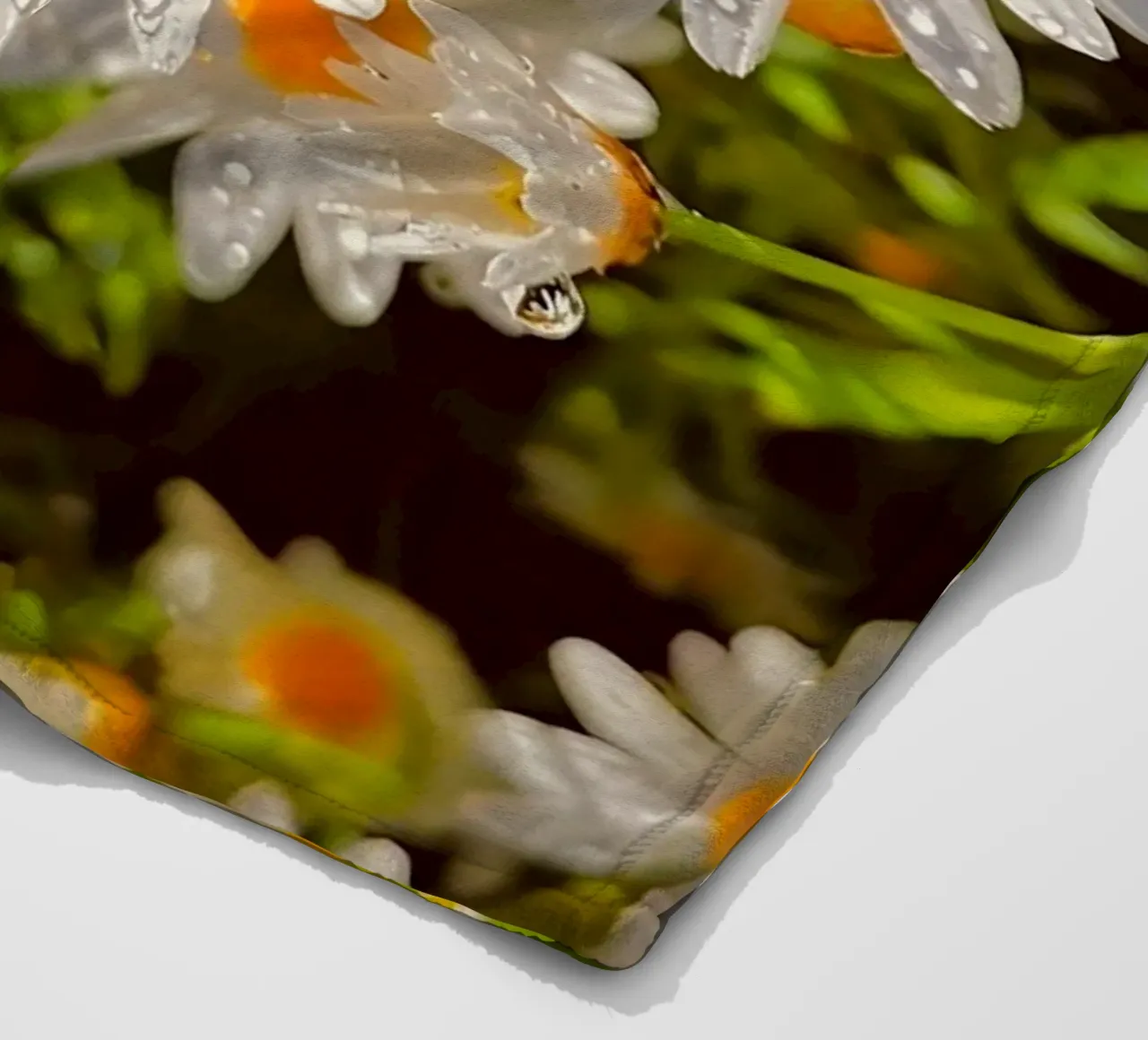 Sparkling Daisy Field fleece blanket by luxi&lace