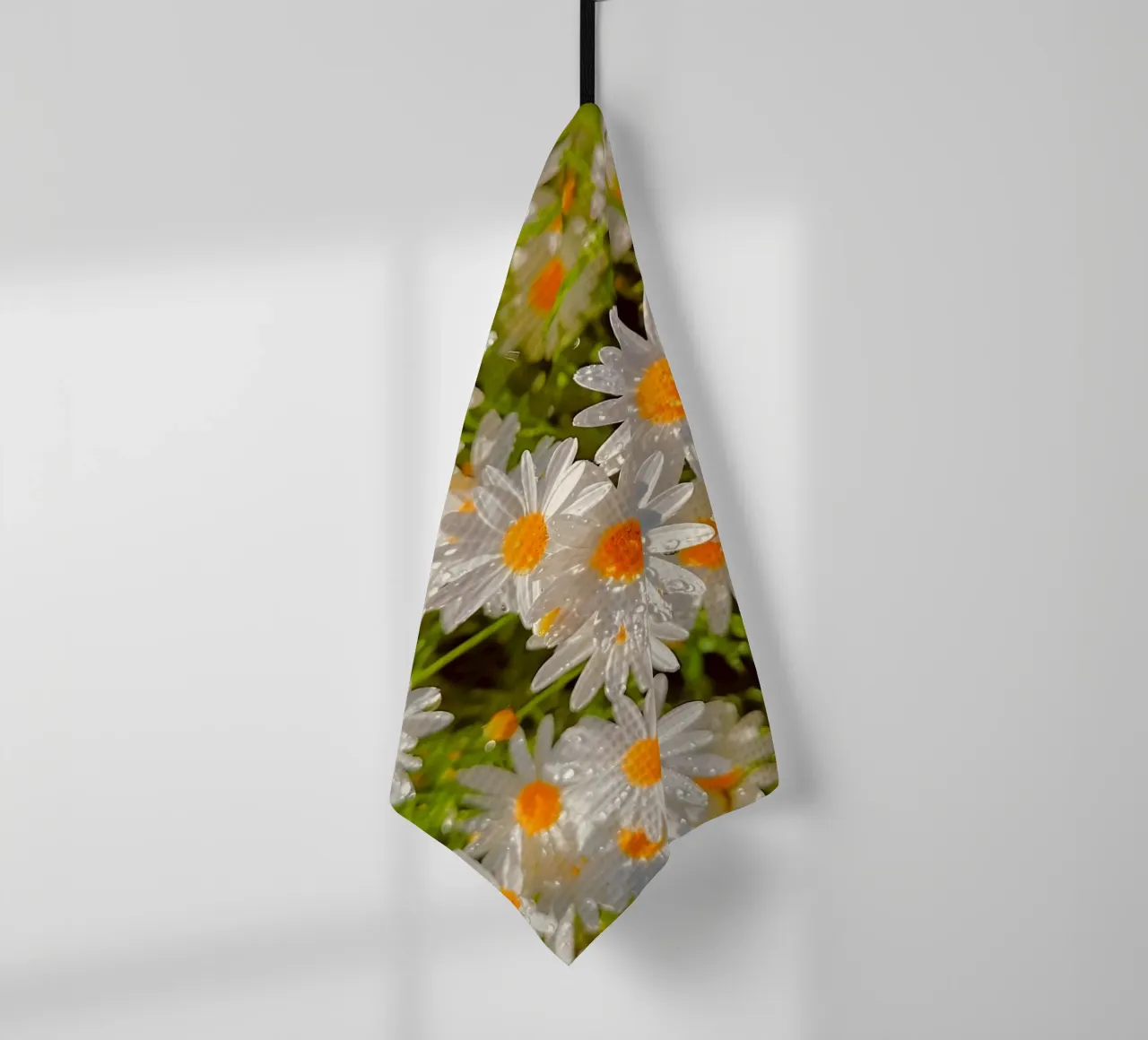 Sparkling Daisy Field tea towel by luxi&lace