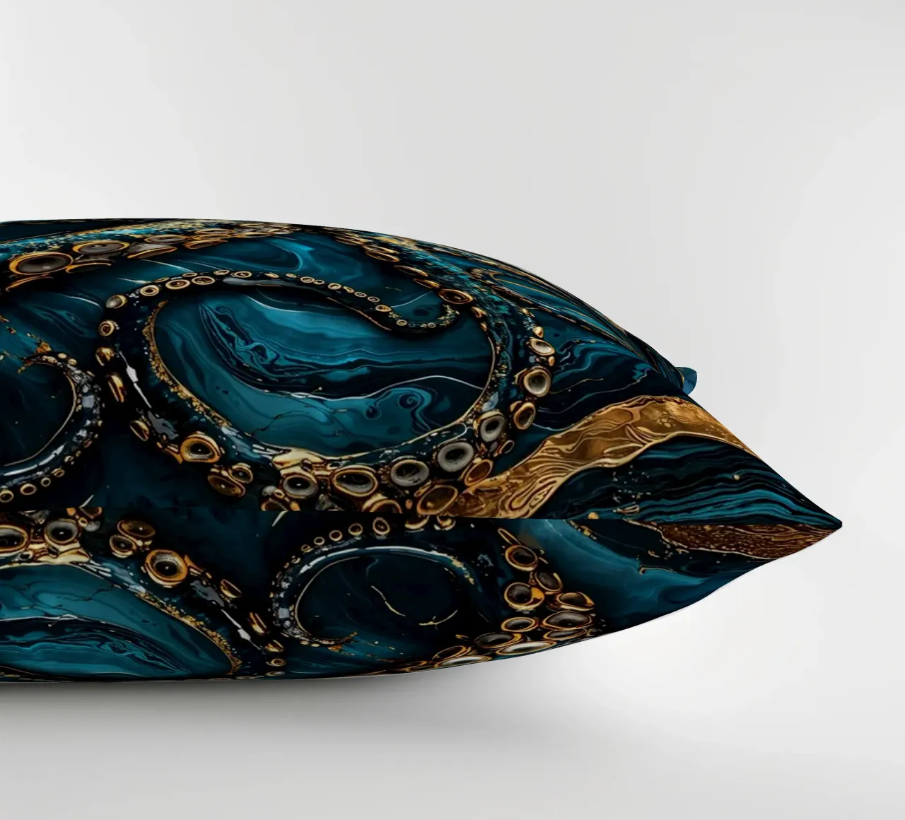 Golden Secrets of the Deep Art cuscino da Pixaverse