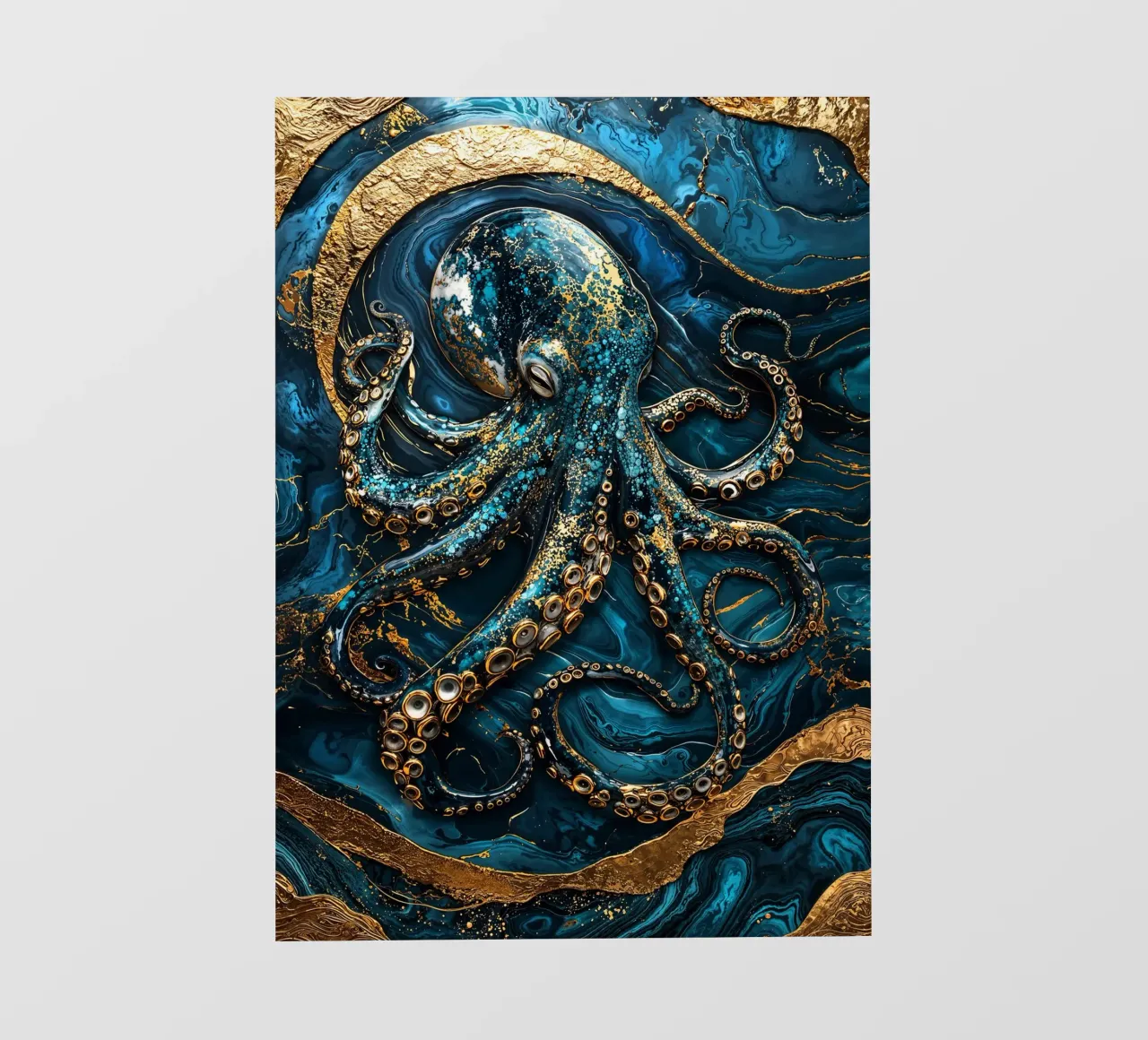 Golden Secrets of the Deep Art telo in pvc da Pixaverse