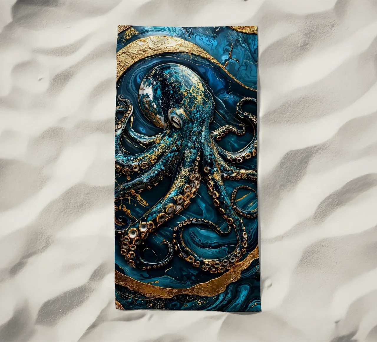 Golden Secrets of the Deep Art telo mare da Pixaverse