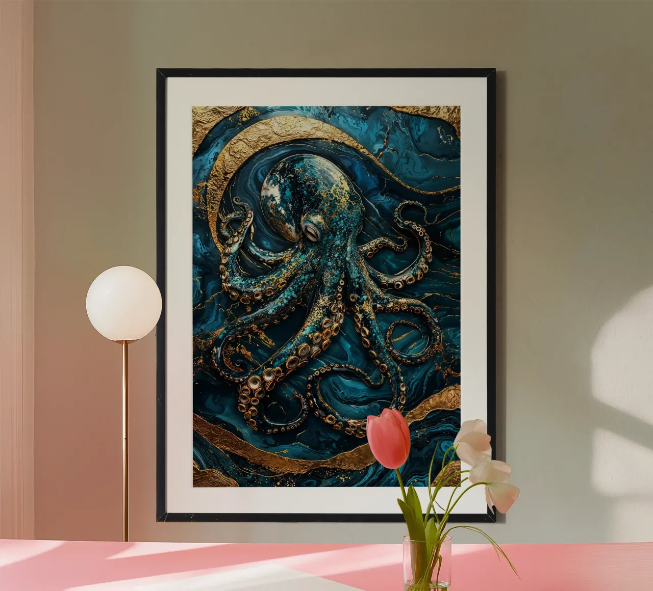 Golden Secrets of the Deep Art carta hahnemühle da Pixaverse