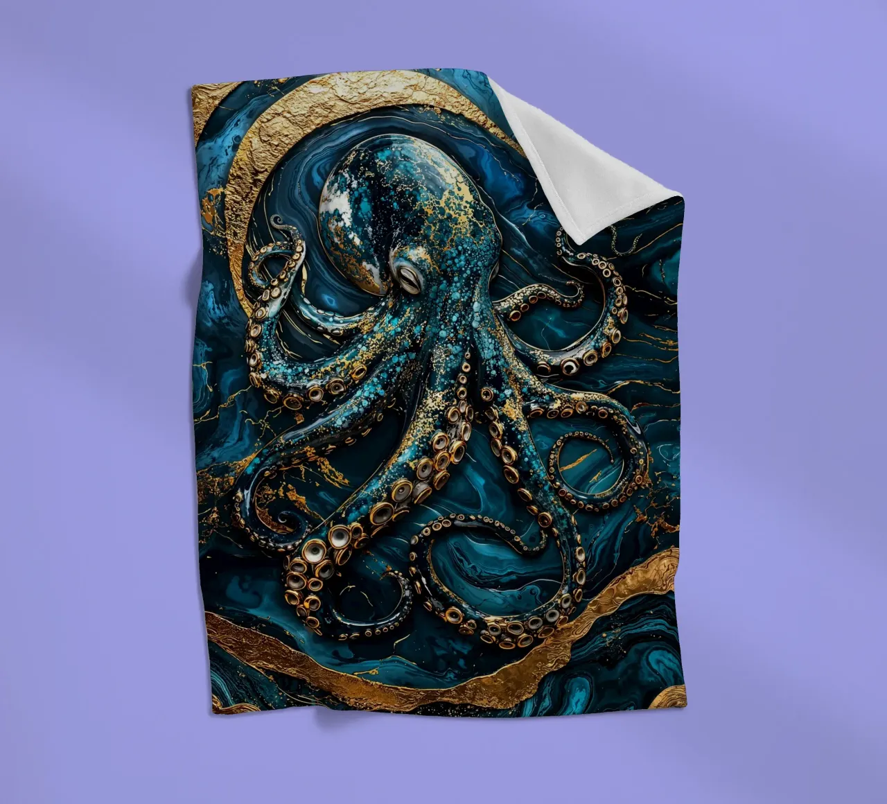 Golden Secrets of the Deep Art coperta in pile da Pixaverse
