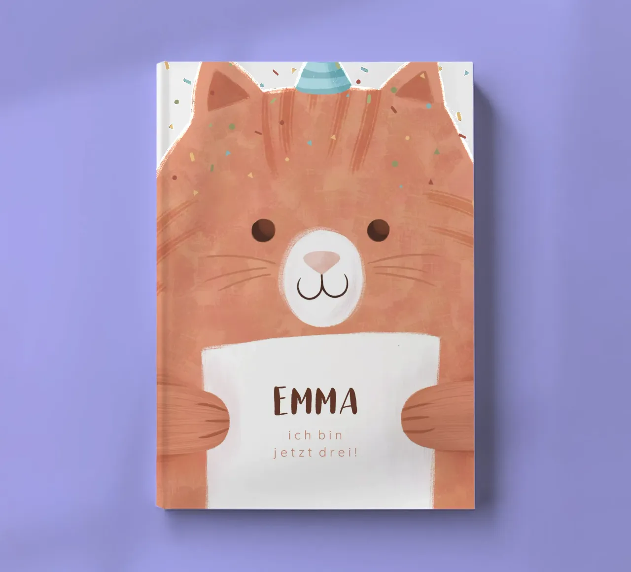 Confetti Cat notebook by Kartenliebe