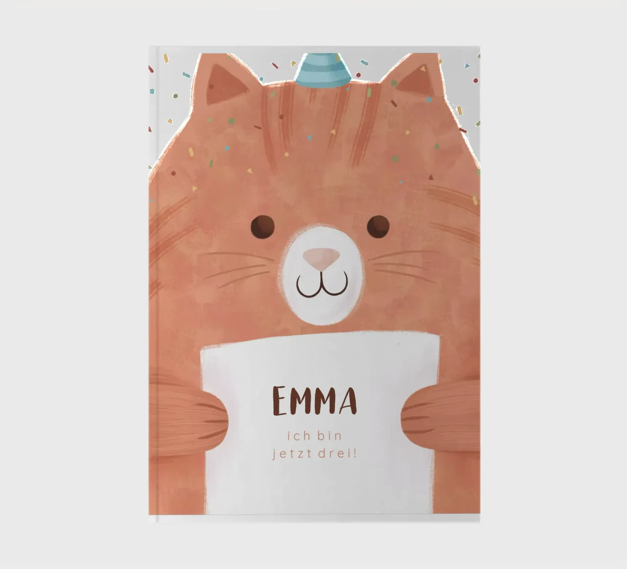 Confetti Cat notebook by Kartenliebe