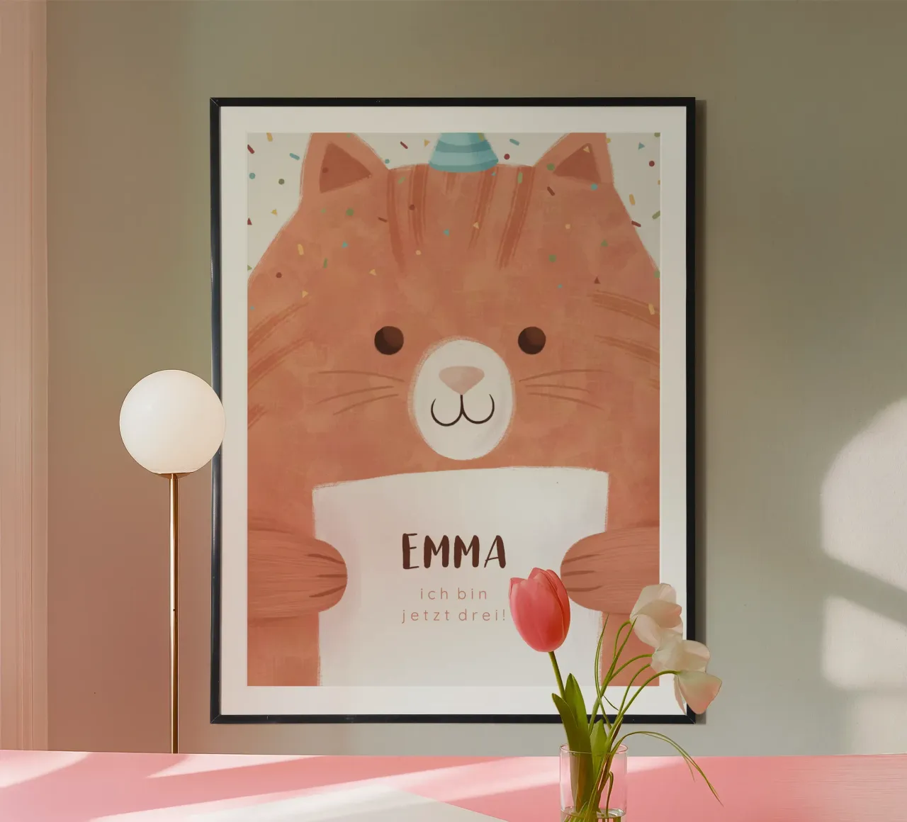 Confetti Cat hahnemühle by Kartenliebe