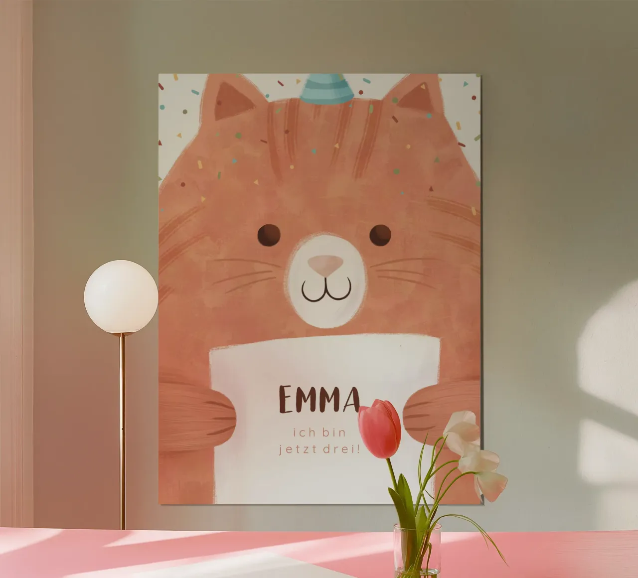 Confetti Cat hahnemühle by Kartenliebe