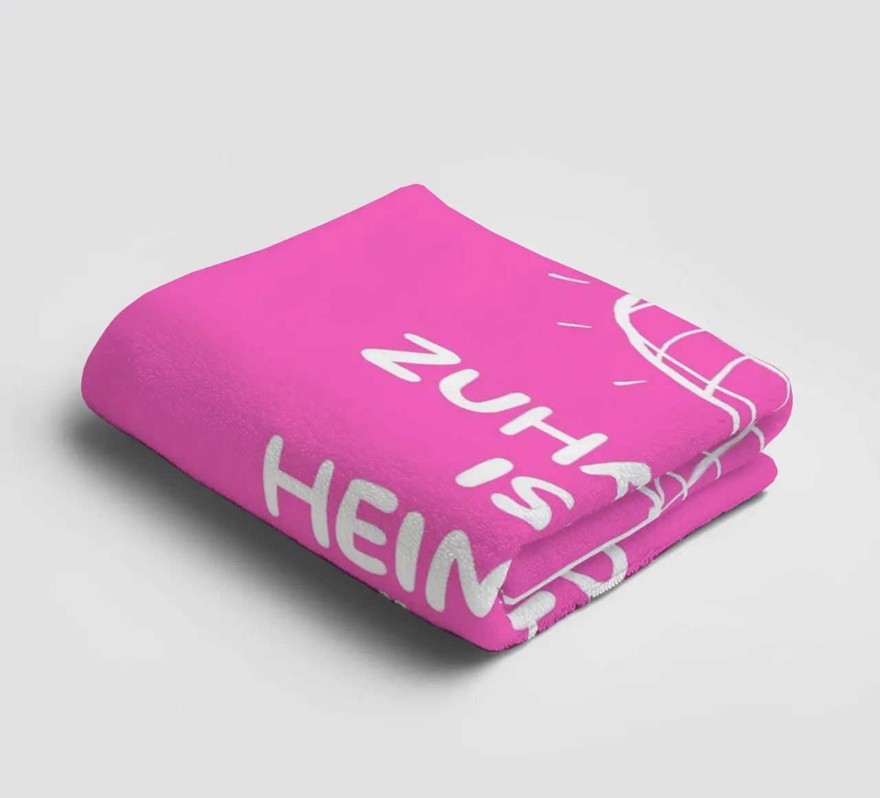 Thuis is thuis, grotdisco badhanddoek van Ohkimiko