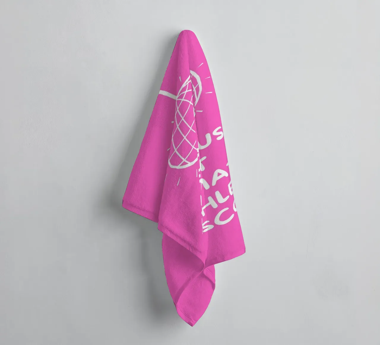 Thuis is thuis, grotdisco badhanddoek van Ohkimiko