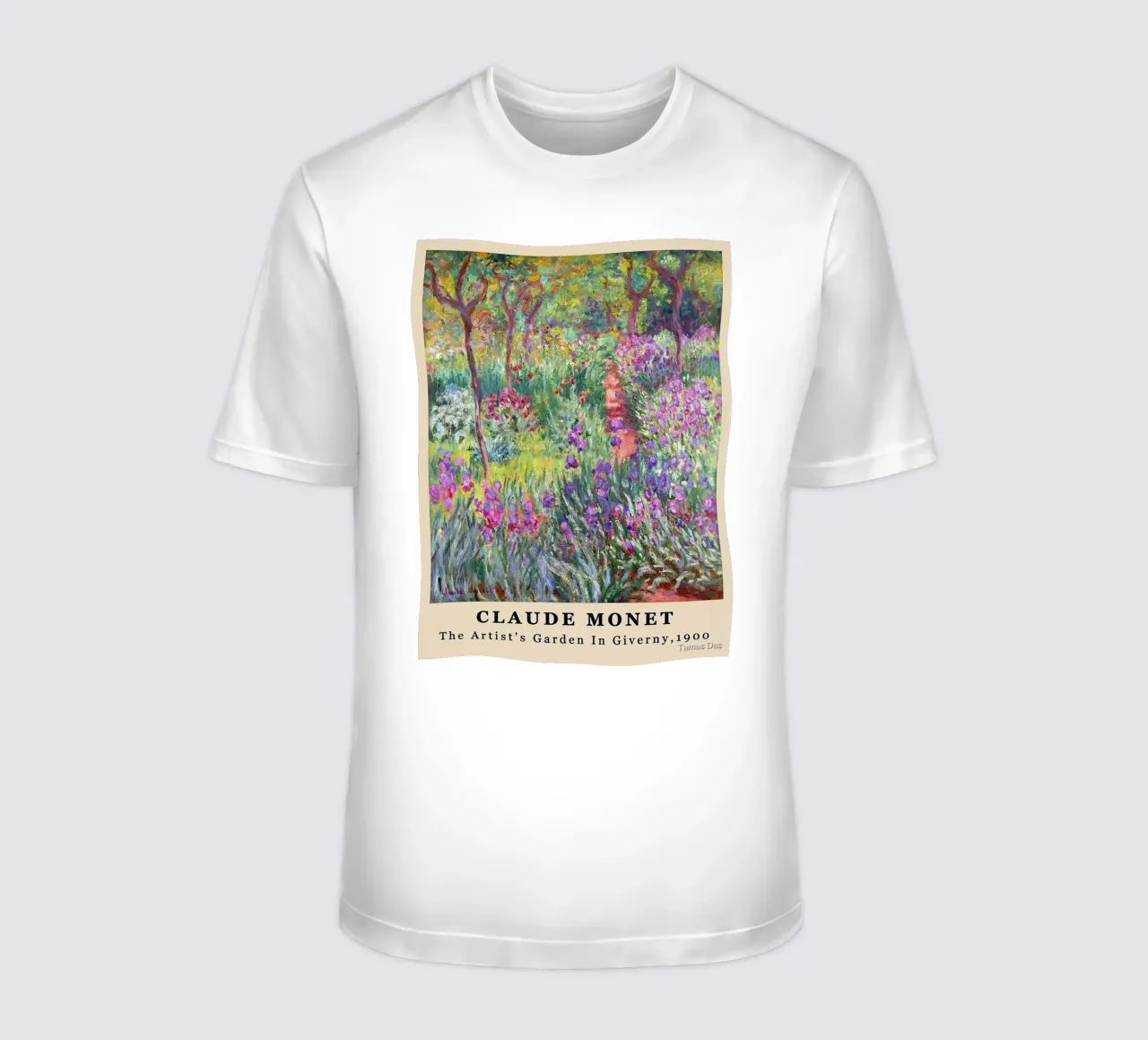 un giardino di iris viola in piena fioritura t-shirt da SMG Store