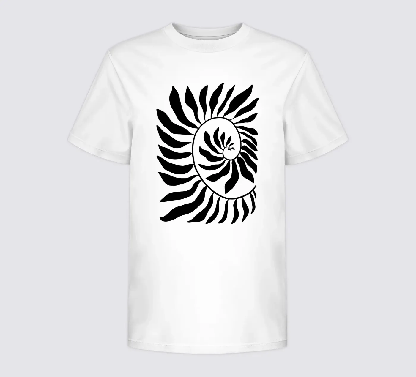 Fibonacci leaf Black t-shirt bambini da TijanaArtStudio88
