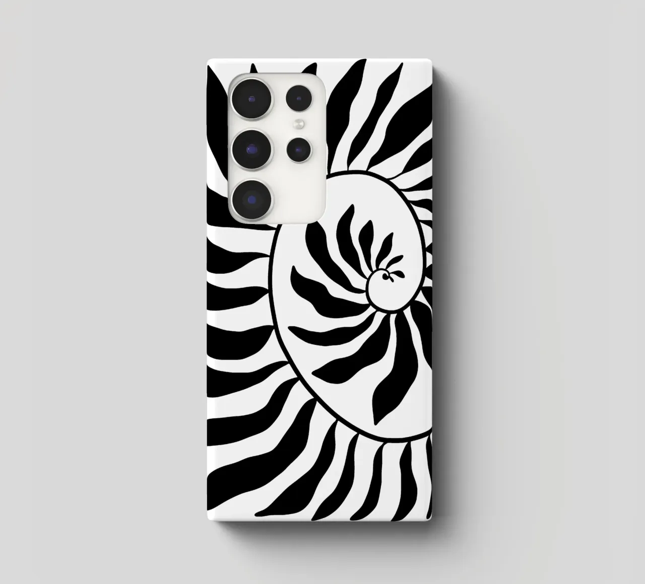 Fibonacci leaf Black cover samsung da TijanaArtStudio88