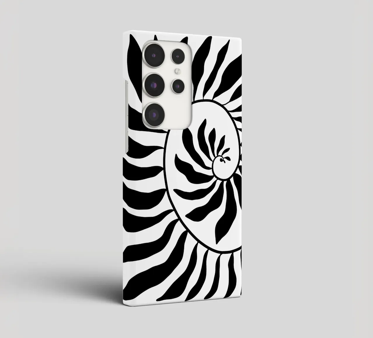 Fibonacci leaf Black cover samsung da TijanaArtStudio88