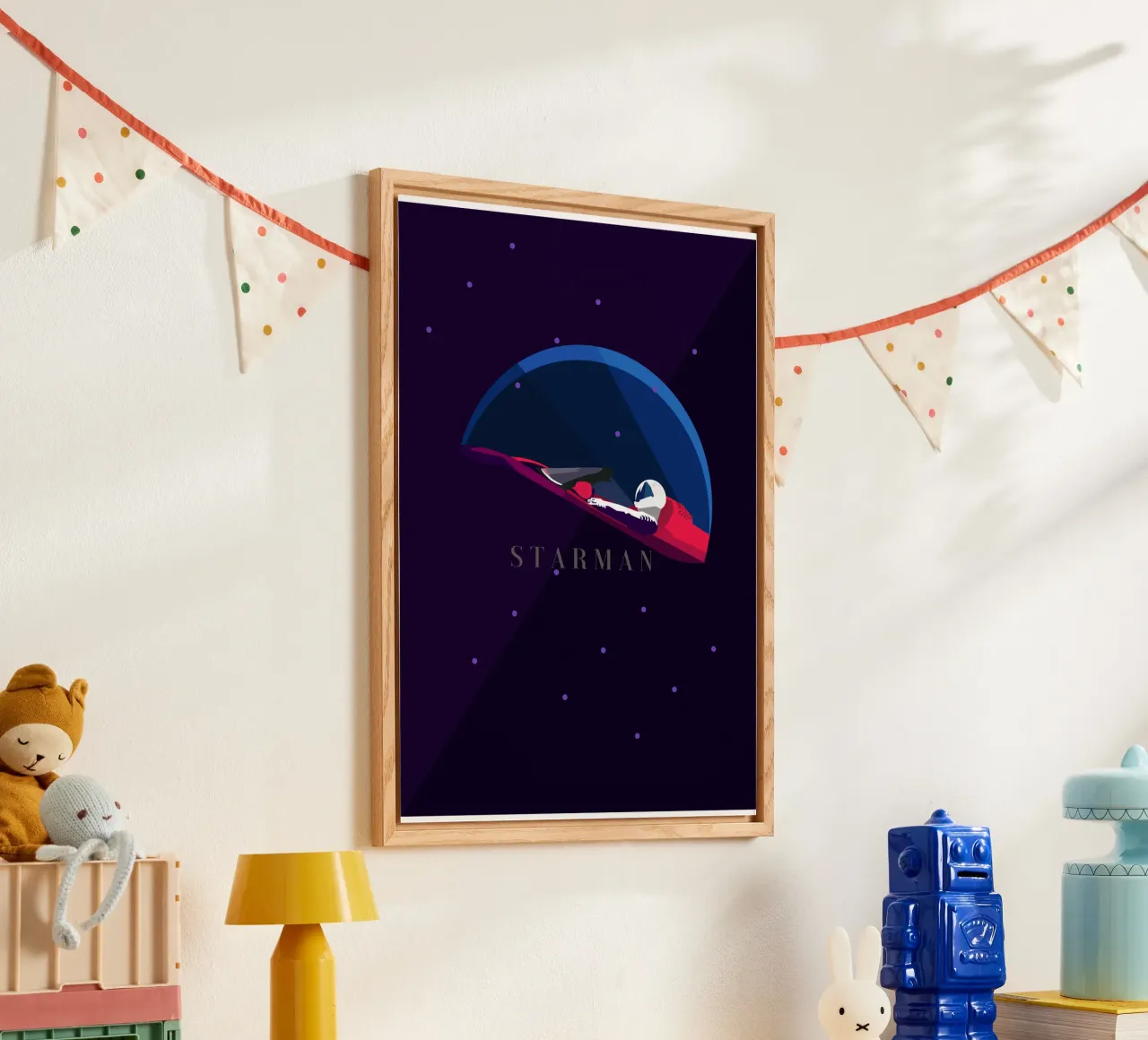 Illustrazione di Space X Starman plexiglass da Urban Life