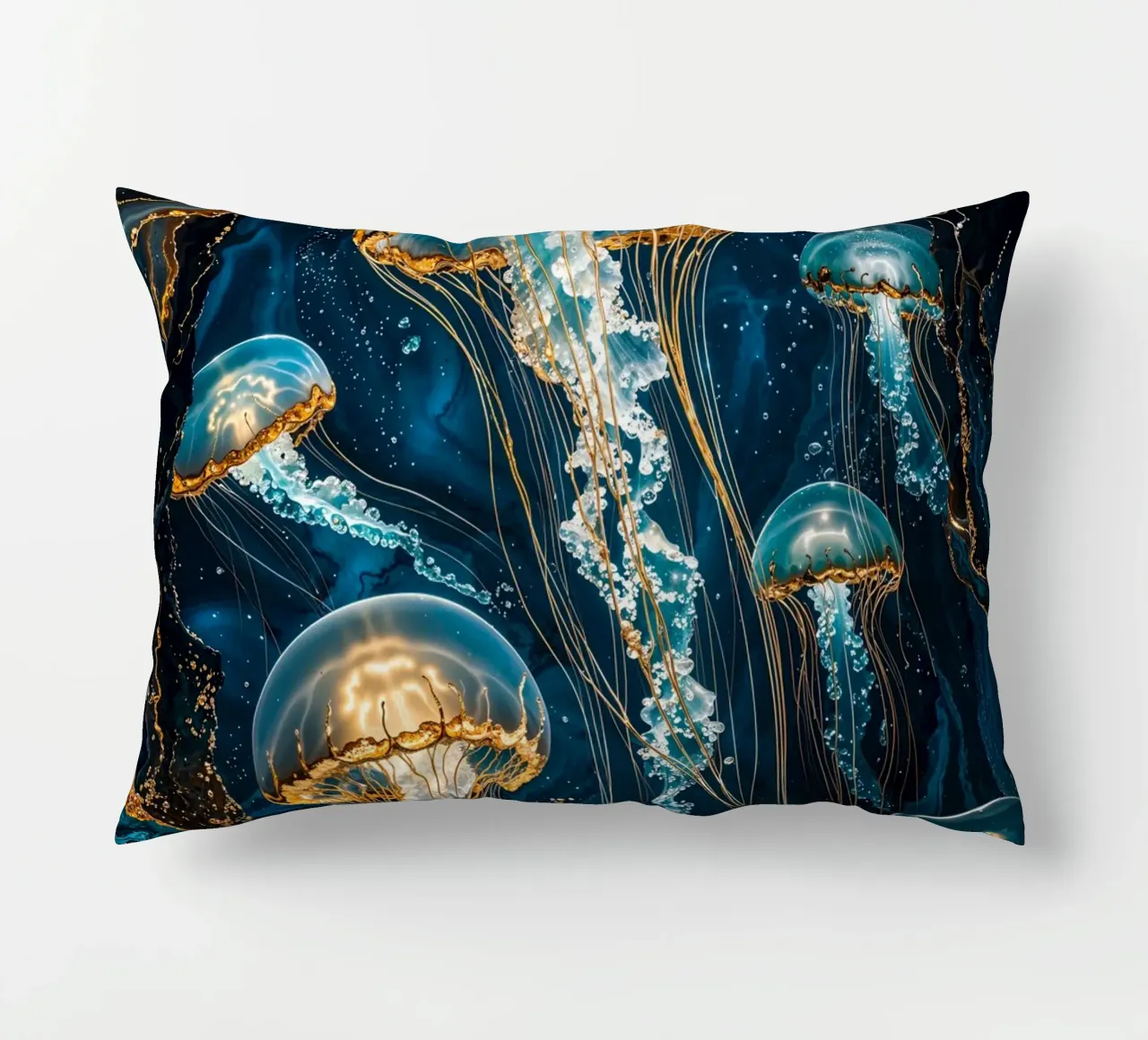 Dance of the Deep decorative cushion by Pixaverse