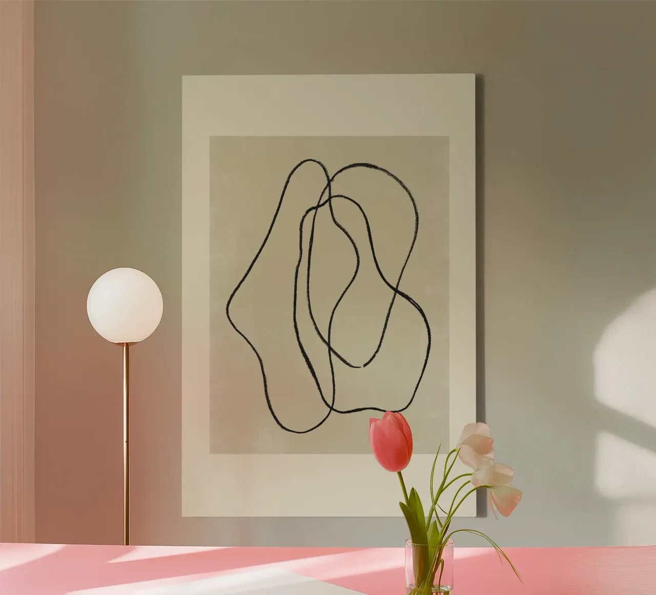 Pencil scribble 5 canvas by NouveauPrints