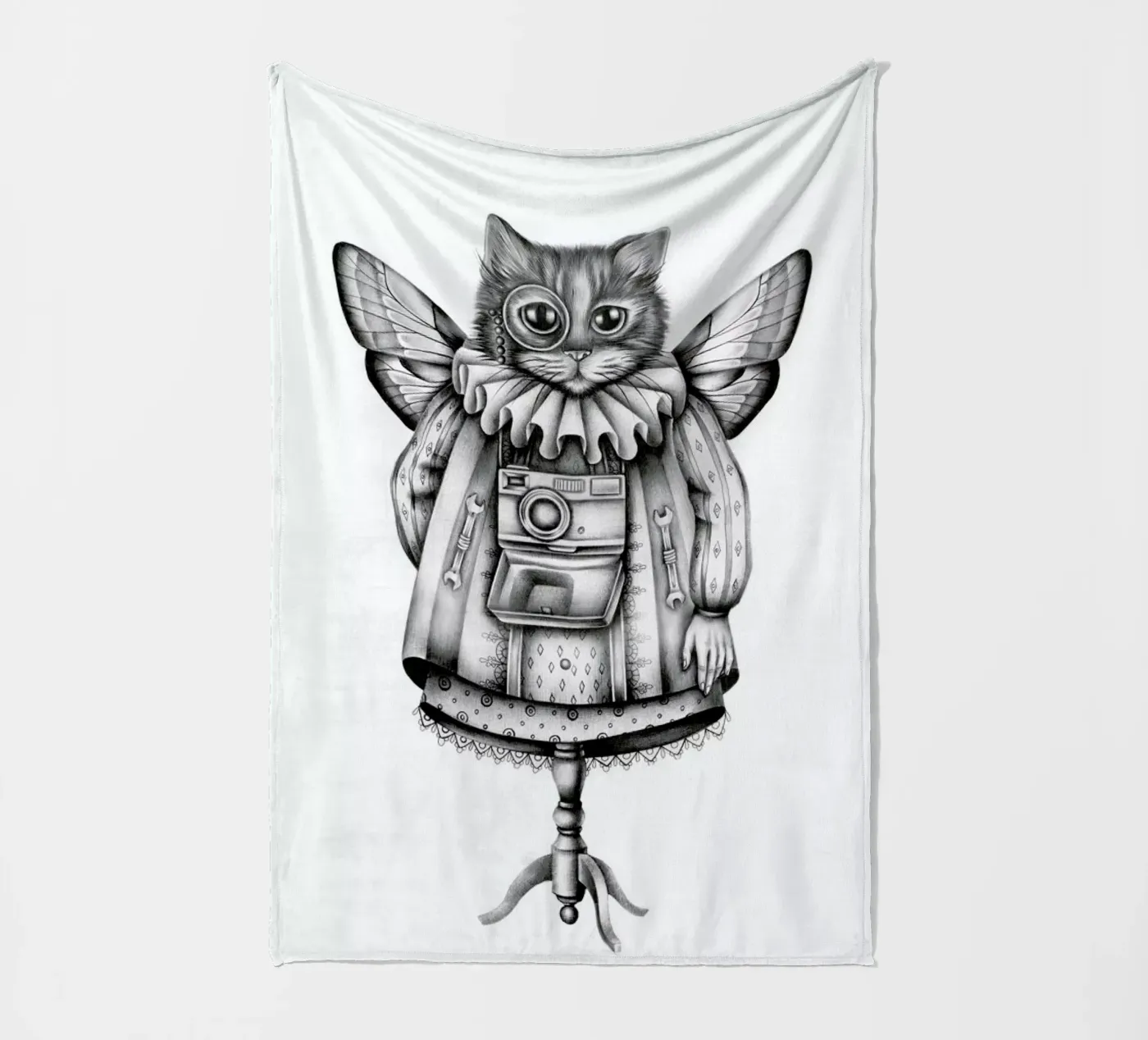 Cat Fleecedecke von Maria Vdovichenko