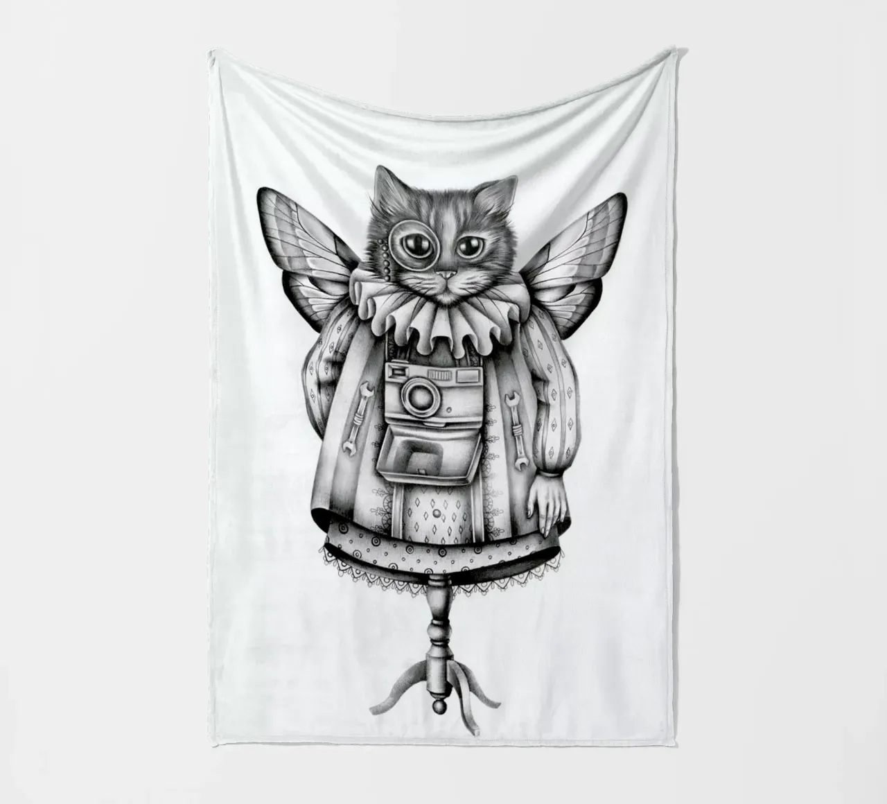 Cat Fleecedecke von Maria Vdovichenko