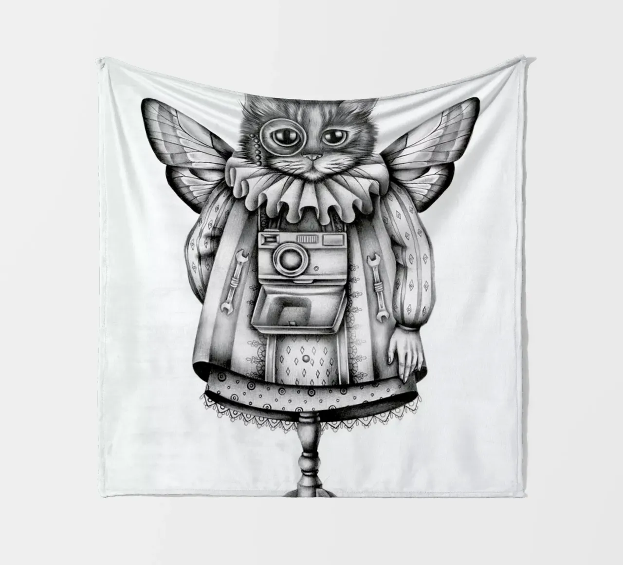 Cat Fleecedecke von Maria Vdovichenko