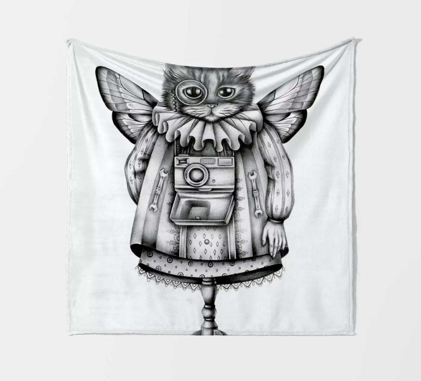 Cat Fleecedecke von Maria Vdovichenko