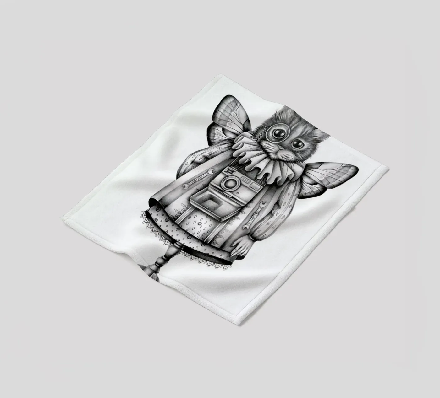 Cat Fleecedecke von Maria Vdovichenko