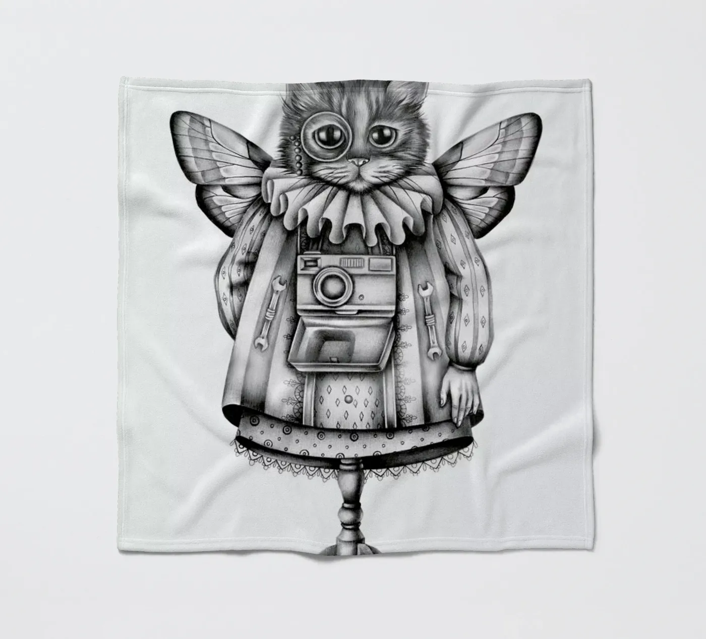 Cat Fleecedecke von Maria Vdovichenko