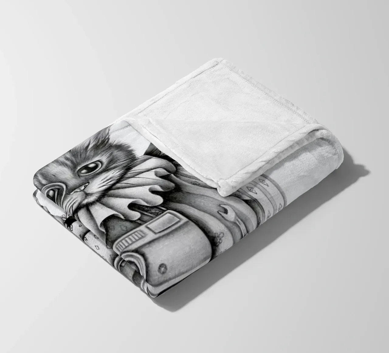 Cat Fleecedecke von Maria Vdovichenko