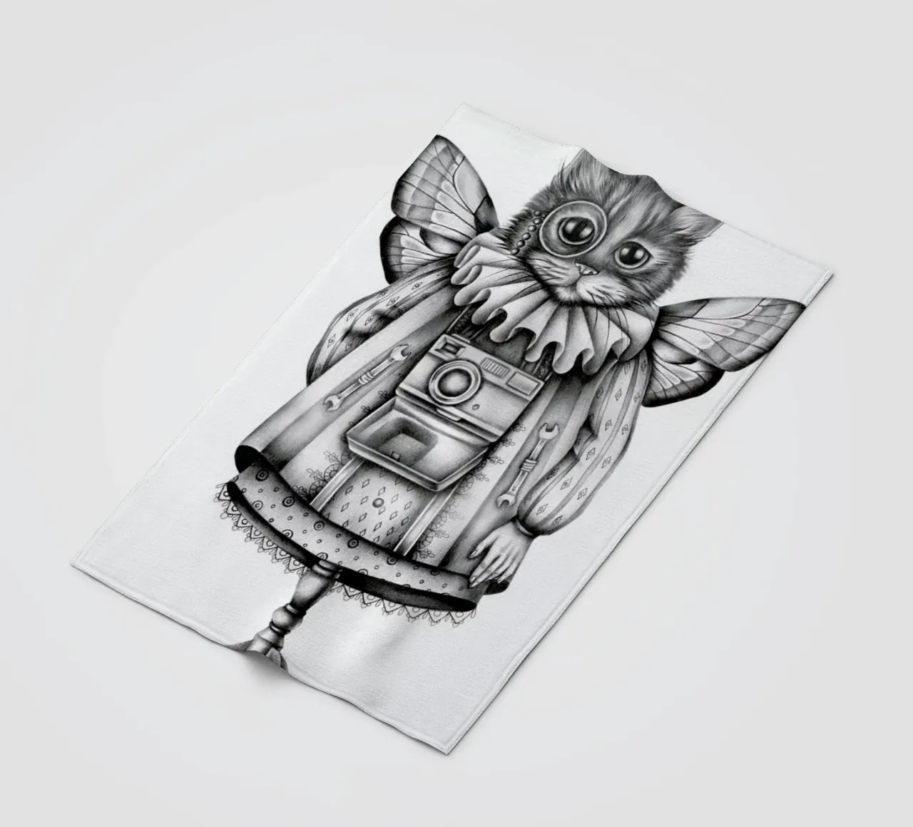 Cat Fleecedecke von Maria Vdovichenko