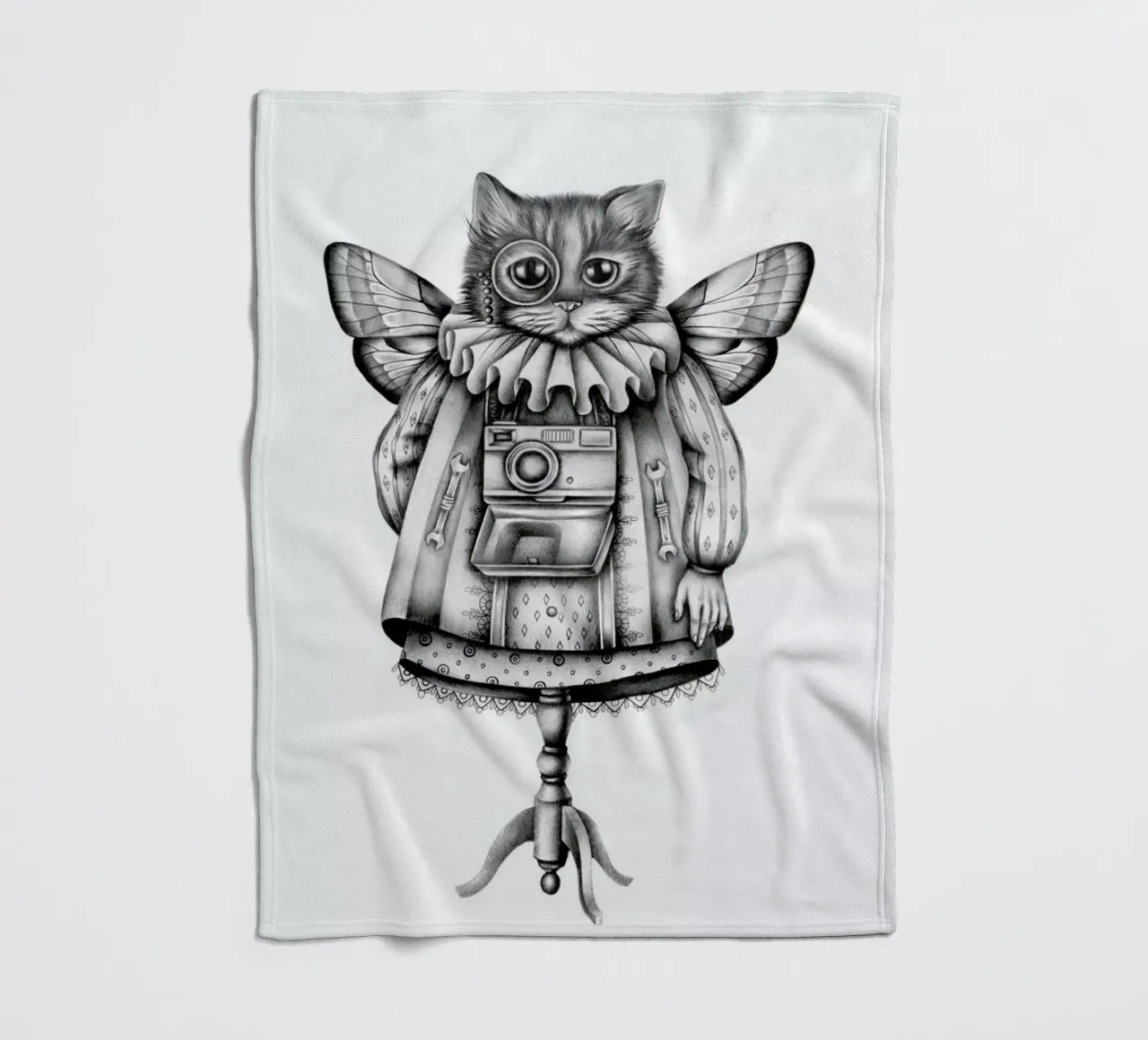 Cat Fleecedecke von Maria Vdovichenko